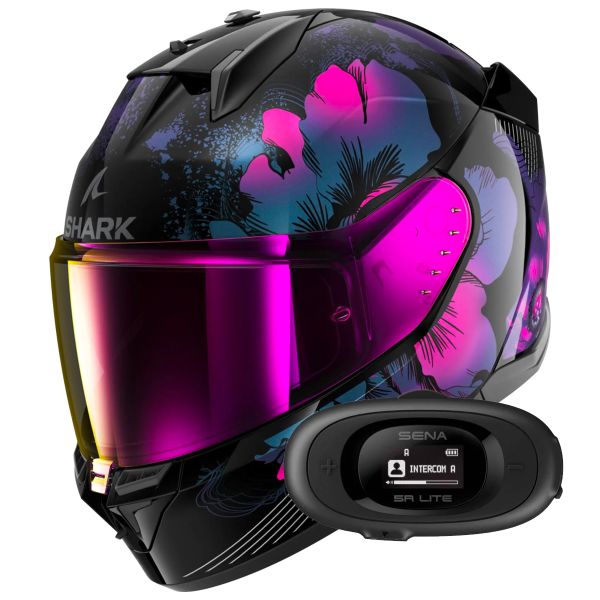 Casque Integral Shark D-Skwal 3 Mayfer KVX + Kit bluetooth 5R Lite Solo Casque Integral Shark D-Skwal 3 Mayfer KVX + Kit bluetooth 5R Lite Solo