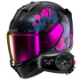 Casque Integral Shark D-Skwal 3 Mayfer KVX + Kit Bluetooth 5S Solo