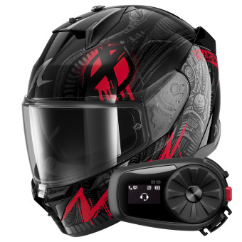 Casque Integral Shark D-Skwal 3 Shiever KAR + Kit Bluetooth 5S Solo