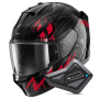 Casque Integral Shark D-Skwal 3 Shiever KAR + Kit Bluetooth BT Mini