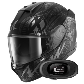 Casque Integral Shark D-Skwal 3 Shiever Mat KAS + Kit Bluetooth 5R Lite
