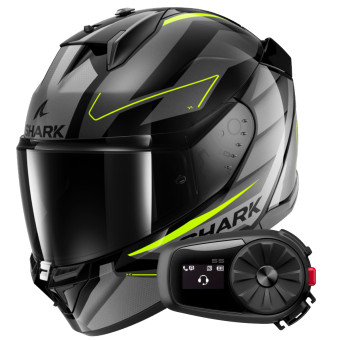 Casque Integral Shark D-Skwal 3 Sizler KAY + Kit Bluetooth 5S Solo