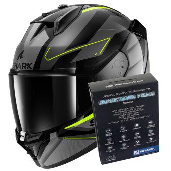 Casque Integral Shark D-Skwal 3 Sizler KAY + Kit Bluetooth Sharktooth Prime Casque Integral Shark D-Skwal 3 Sizler KAY + Kit Bluetooth Sharktooth Prime