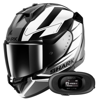 Casque Integral Shark D-Skwal 3 Sizler KWA + Kit Bluetooth 5R Lite