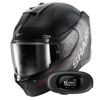 Casque Integral Shark D-Skwal 3 SP Lyne KAR + Kit Bluetooth 5R Lite