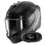 Casque Integral Shark D-Skwal 3 SP Lyne KAR + Kit Bluetooth 5R Lite