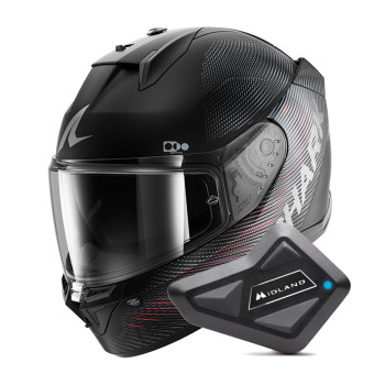Casque Integral Shark D-Skwal 3 SP Lyne KAR + Kit Bluetooth BT Mini