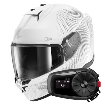 Casque Integral Shark D-Skwal 3 SP Lyne WSS + Kit Bluetooth 5S Solo