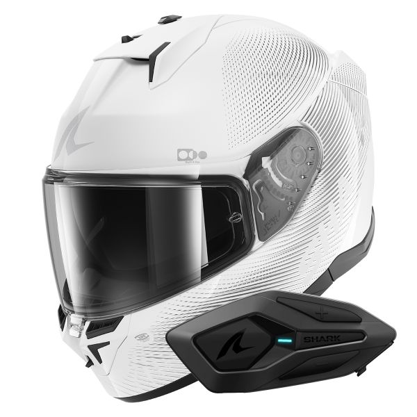 Casque Integral Shark D-Skwal 3 SP Lyne WSS + Kit Bluetooth Sena for Shark Solo