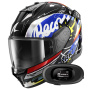 Casque Integral Shark D-Skwal 3 Streetrush KBU + Kit Bluetooth 5R Lite