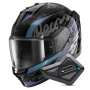 Casque Integral Shark D-Skwal 3 Streetrush KGU + Kit Bluetooth BT Mini