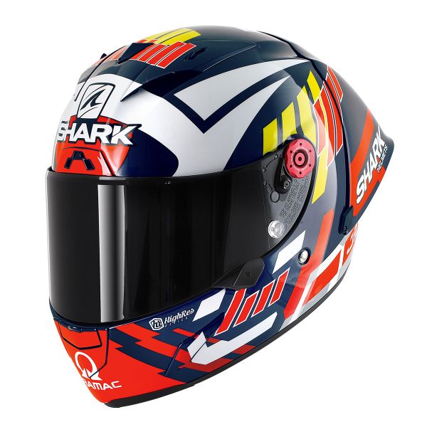 Casque Integral Shark Race-R Pro GP Replica Zarco Signature BWR Casque Integral Shark Race-R Pro GP Replica Zarco Signature BWR
