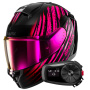 Casque Integral Shark Ridill 2 Assya KVV + Kit Bluetooth 5S