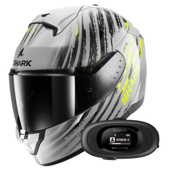 Casque Integral Shark Ridill 2 Assya SAY + Kit Bluetooth 5R Lite