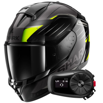 Casque Integral Shark Ridill 2 Bersek KGA + Kit Bluetooth 5S