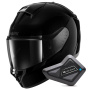 Casque Integral Shark Ridill 2 Blank BLK + Kit Bluetooth BT Mini