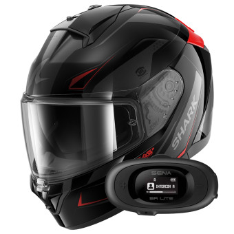 Casque Integral Shark Ridill 2 Mekarium KAR + Kit bluetooth 5R Lite Solo