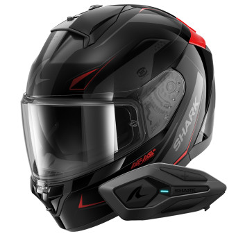 Casque Integral Shark Ridill 2 Mekarium KAR + Kit Bluetooth Sena for Shark Solo