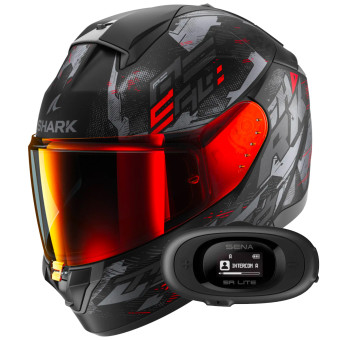 Casque Integral Shark Ridill 2 Molokai Mat KAR + Kit bluetooth 5R Lite Solo