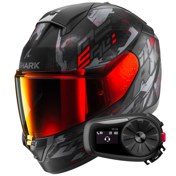 Casque Integral Shark Ridill 2 Molokai Mat KAR + Kit Bluetooth 5S Solo Casque Integral Shark Ridill 2 Molokai Mat KAR + Kit Bluetooth 5S Solo