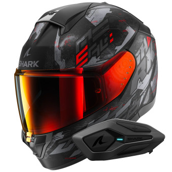 Casque Integral Shark Ridill 2 Molokai Mat KAR + Kit Bluetooth Sena for Shark Solo