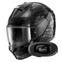 Casque Integral Shark Ridill 2 Reptaia KAS + Kit bluetooth 5R Lite Solo