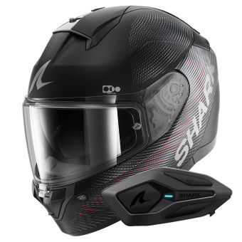 Casque Integral Shark Ridill 2 SP Lyne Mat KAA + Kit Bluetooth Sena for Shark Solo