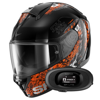 Casque Integral Shark Ridill 2 Speed-Vib KAO + Kit bluetooth 5R Lite Solo