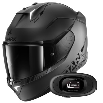 Casque Integral Shark Skwal i3 Blank SP Mat AKS + Kit Bluetooth 5R Lite Casque Integral Shark Skwal i3 Blank SP Mat AKS + Kit Bluetooth 5R Lite