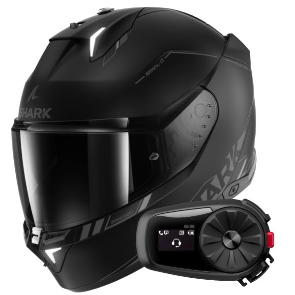 Casque Integral Shark Skwal i3 Blank SP Mat KAK + Kit Bluetooth 5S Casque Integral Shark Skwal i3 Blank SP Mat KAK + Kit Bluetooth 5S