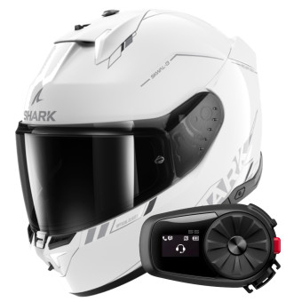 Casque Integral Shark Skwal i3 Blank SP WSA + Kit Bluetooth 5S