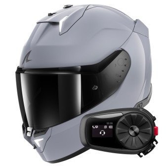 Casque Integral Shark Skwal i3 Dark Shadow Edition S05 + Kit Bluetooth 5S Solo