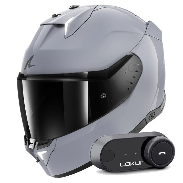 Casque Integral Shark Skwal i3 Dark Shadow Edition S05 + Kit Bluetooth Lokui K30