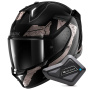 Casque Integral Shark Skwal i3 Hellcat Mat KUA + Kit Bluetooth BT Mini