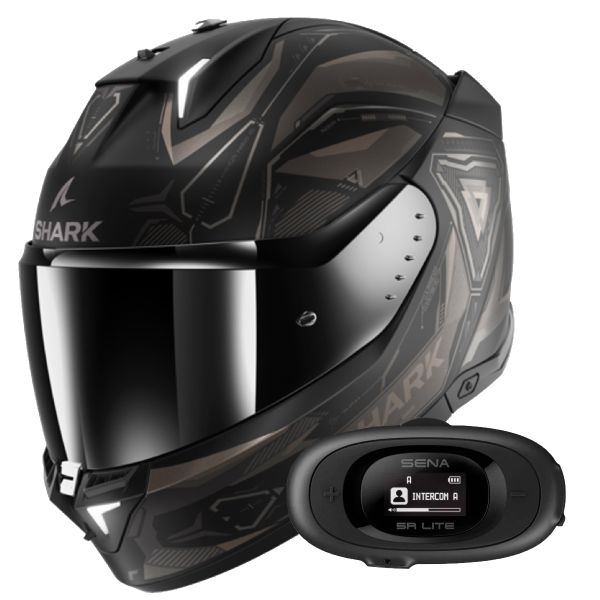 Casque Integral Shark Skwal i3 Linik KAA + Kit Bluetooth 5R Lite
