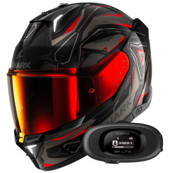 Casque Integral Shark Skwal i3 Linik KAR + Kit Bluetooth 5R Lite