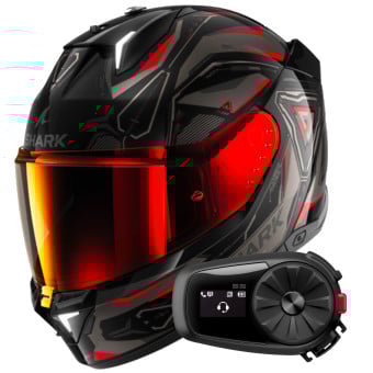 Casque Integral Shark Skwal i3 Linik KAR + Kit Bluetooth 5S