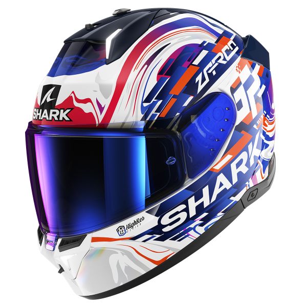 Casque Integral Shark Skwal i3 Replica Zarco GP De France WVB Casque Integral Shark Skwal i3 Replica Zarco GP De France WVB