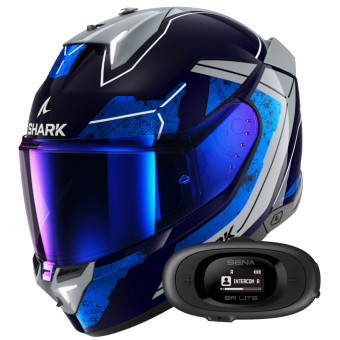 Housse Couvre casque Moto Requin Gris