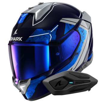 Casque Integral Shark Skwal i3 Rhad BUS + Kit Bluetooth Sena for Shark Solo