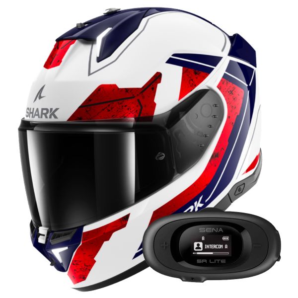 Casque Integral Shark Skwal i3 Rhad WUR + Kit Bluetooth 5R Lite