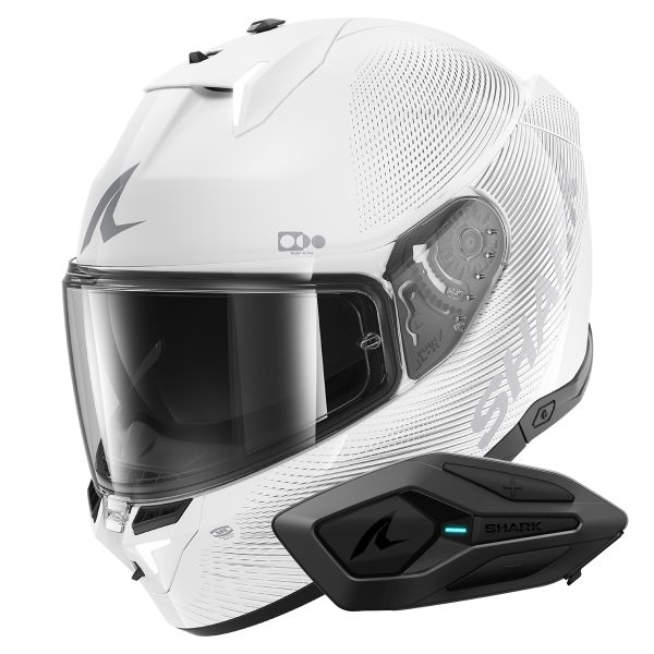 Casque Integral Shark Skwal i3 SP Lyne WSS + Kit Bluetooth Sena for Shark Solo
