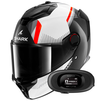 Casque Integral Shark Spartan GT Pro Dokhta Carbon DWO + Kit bluetooth 5R Lite Solo