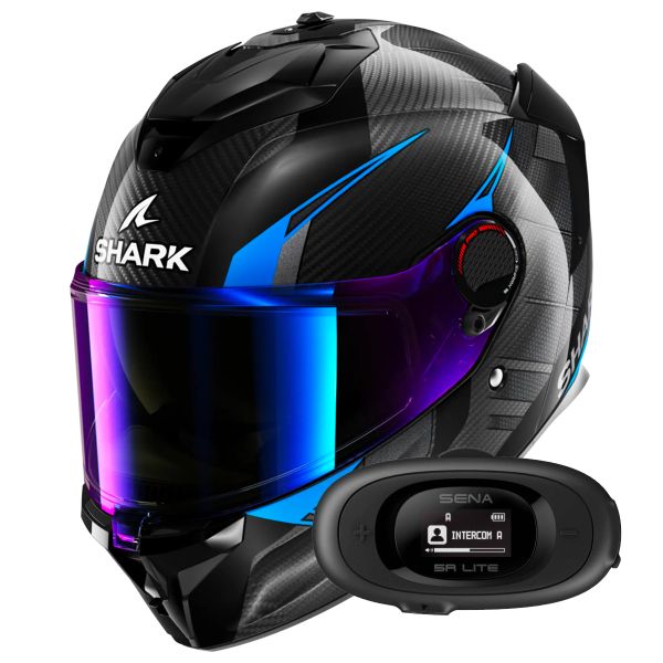 Casque Integral Shark Spartan GT Pro Kultram Carbon DKB + Kit bluetooth 5R Lite Solo