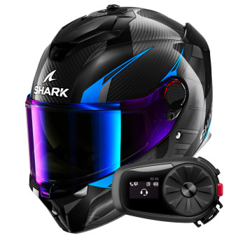 Casque Integral Shark Spartan GT Pro Kultram Carbon DKB + Kit Bluetooth 5S Solo
