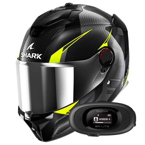 Casque Integral Shark Spartan GT Pro Kultram Carbon DKY + Kit bluetooth 5R Lite Solo