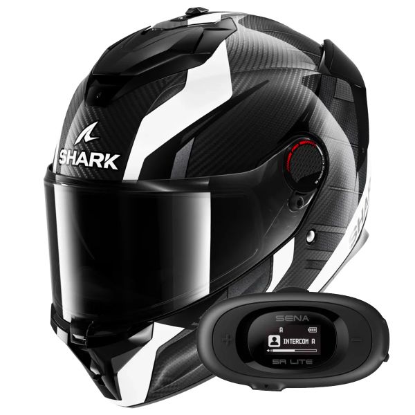 Casque Integral Shark Spartan GT Pro Kultram Carbon DWK + Kit bluetooth 5R Lite Solo
