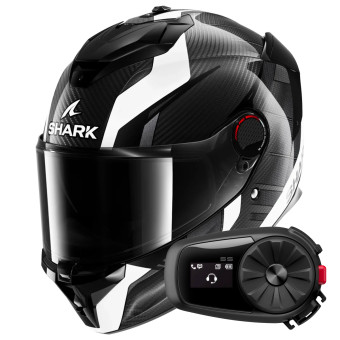 Casque Integral Shark Spartan GT Pro Kultram Carbon DWK + Kit Bluetooth 5S Solo Casque Integral Shark Spartan GT Pro Kultram Carbon DWK + Kit Bluetooth 5S Solo