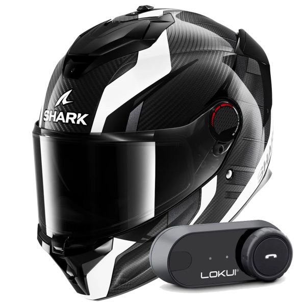 Casque Integral Shark Spartan GT Pro Kultram Carbon DWK + Kit Bluetooth Lokui K30