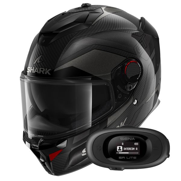 Casque Integral Shark Spartan GT Pro Ritmo Carbon DAU + Kit bluetooth 5R Lite Solo Casque Integral Shark Spartan GT Pro Ritmo Carbon DAU + Kit bluetooth 5R Lite Solo